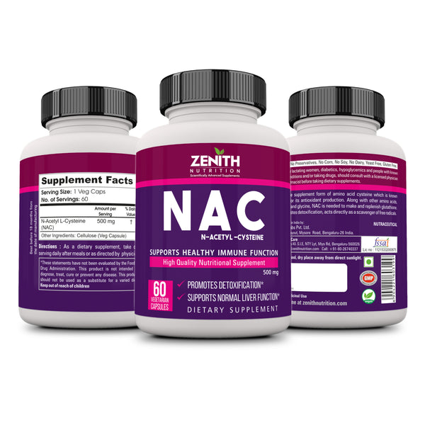 NAC ( N-Acetyl L-Cysteine ) 500mg – 60 Veg caps