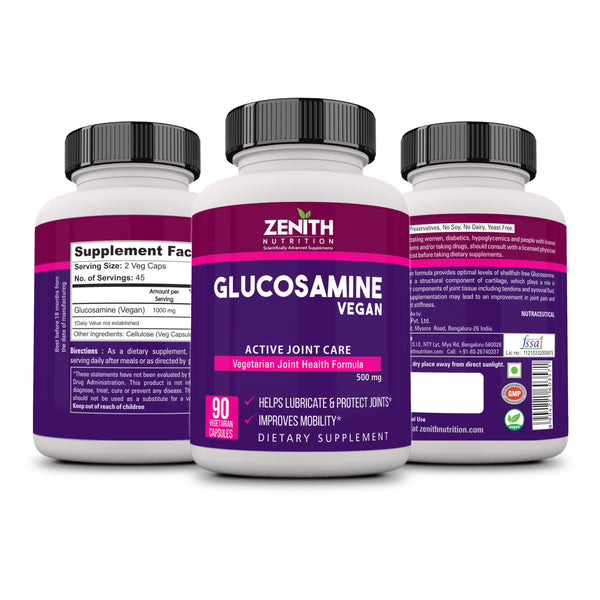 Vegan Glucosamine 500mg - 90 Veg caps