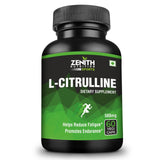 Zenith Sports L-Citrulline - 1000mg per serving of 2 caps | Natural Amino Acid for Muscles