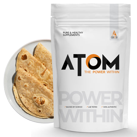 AS-IT-IS ATOM EAA (Essential Amino Acids) 100g | 2:1:1 BCAA Ratio | 9.6g EAA | Zero Added Sugar | 9 Servings | Tangy Orange Flavor