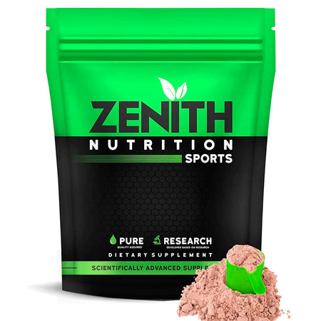 Zenith Whey Protein with Enzymes for Digestion | 26g protein | Natural Sweetener – (Double Rich Chocolate)
