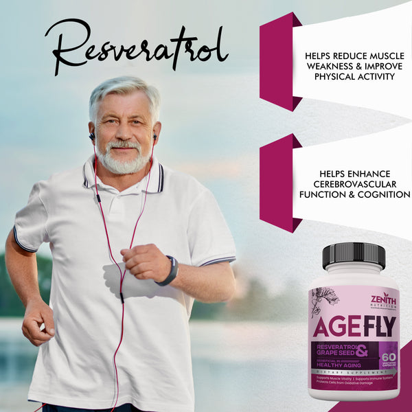 AgeFly - 60 Veg caps (Best Anti Aging Supplement in India)