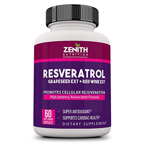 Resveratrol Grapeseed Ext  Red Wine Ext - 60 Veg caps